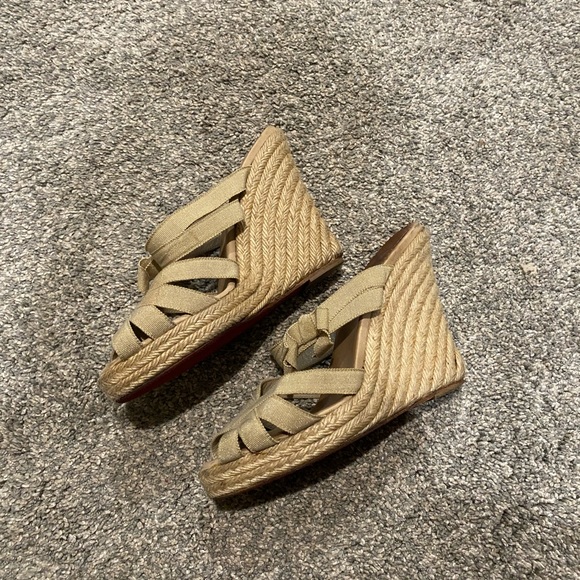 Louboutin wedges sz 37 - Picture 2 of 3